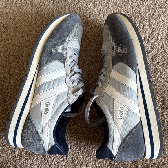 Gola Classics Men's Daytona Sneakers Light Grey/Storm/Off White - Picture 8 of 9